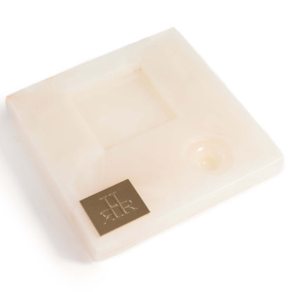 White Onyx Diffuser Tray