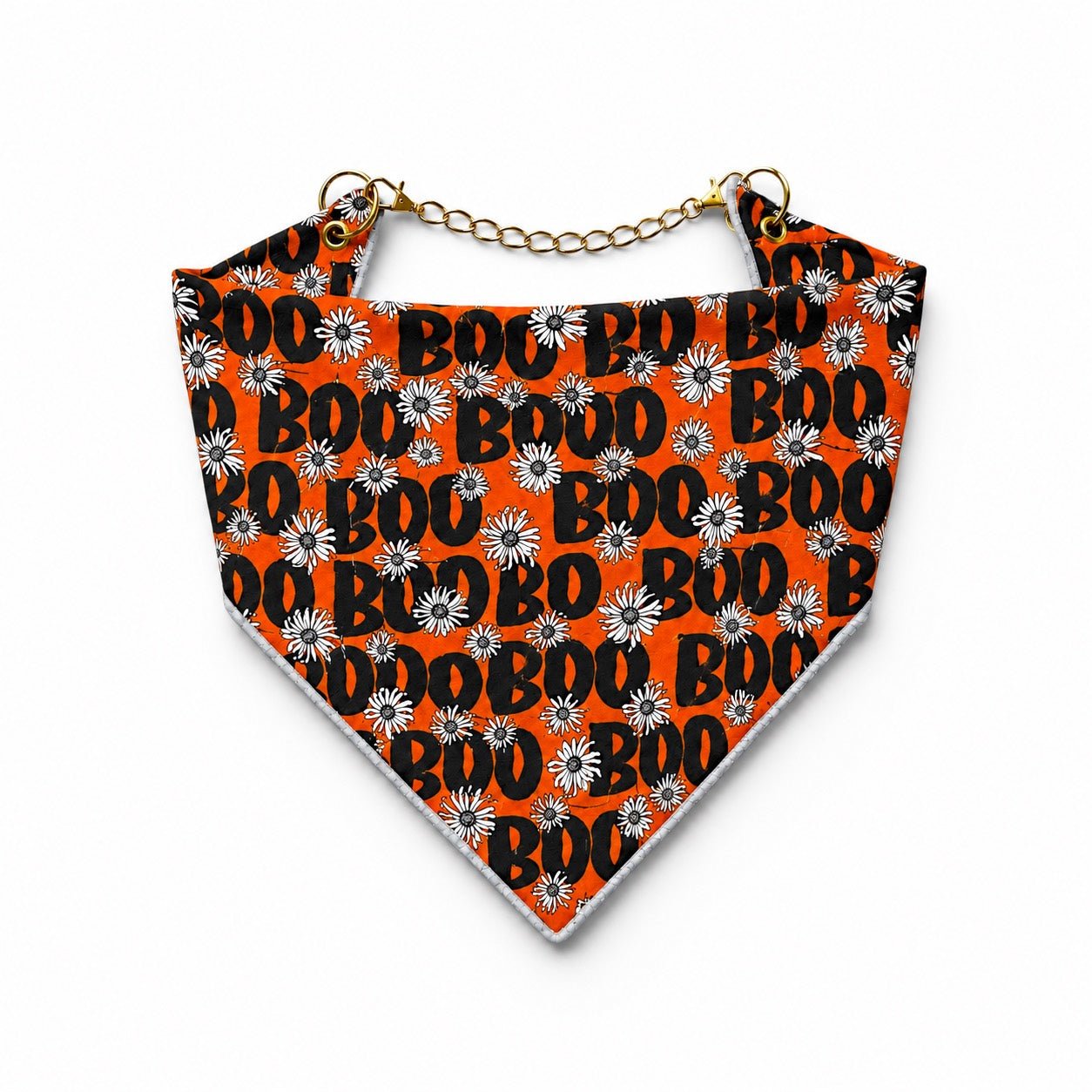 Adjustable Gold Chain Dog Bandana - Boo & Daisies