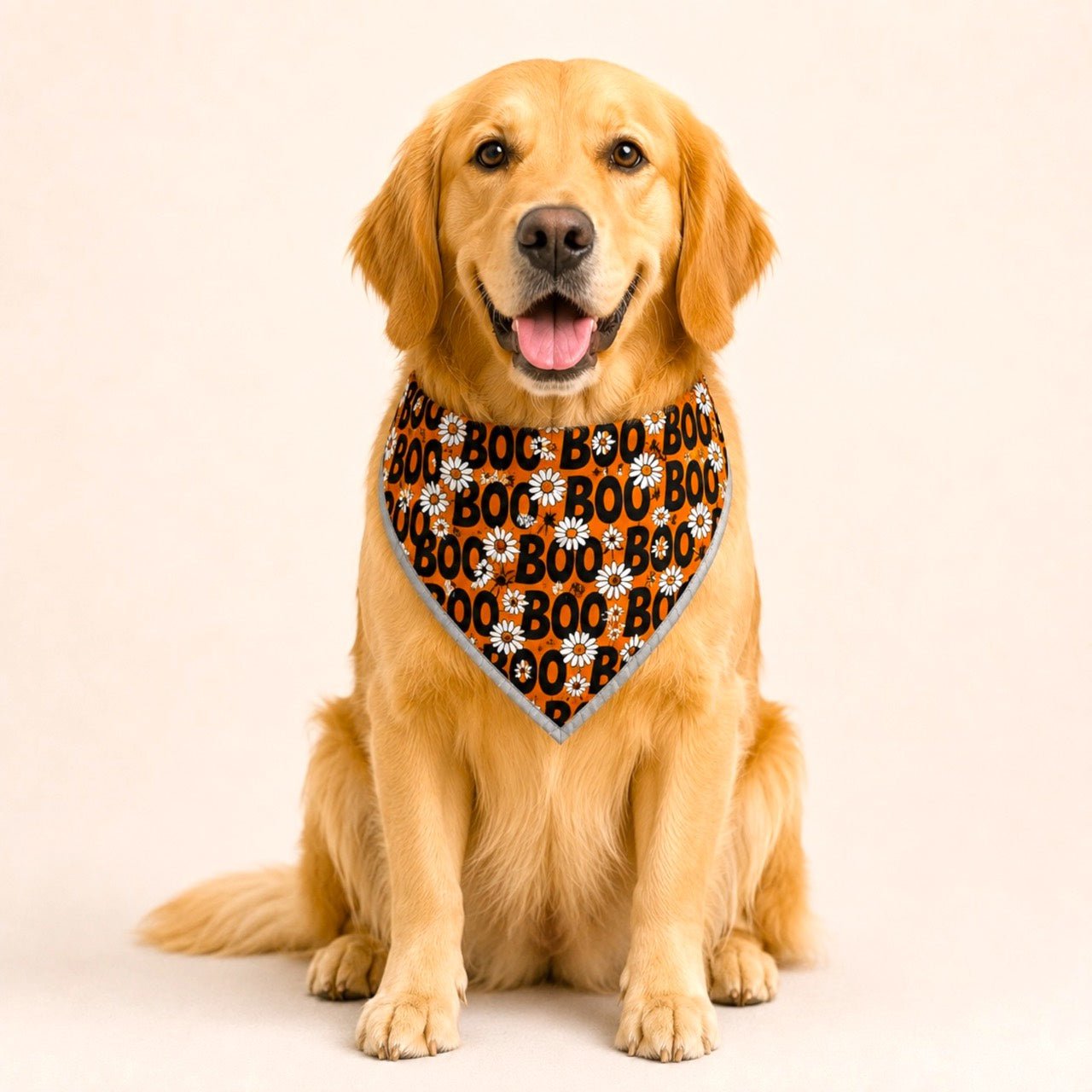 Adjustable Gold Chain Dog Bandana - Boo & Daisies