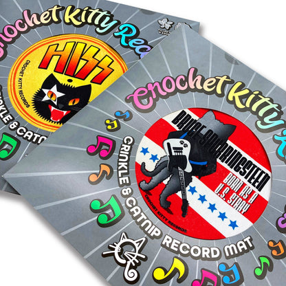 Crinkle and Catnip Record Cat Mat