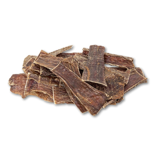6” Beef Gullet Strips for Dogs | Natural Beef Dog Chews