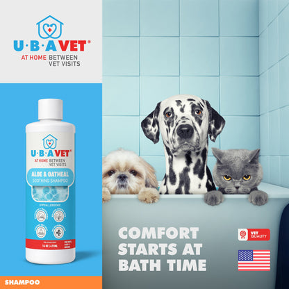 UBAVET Aloe & Oatmeal Conditioner for Dogs (16.9 fl oz / 500ml)