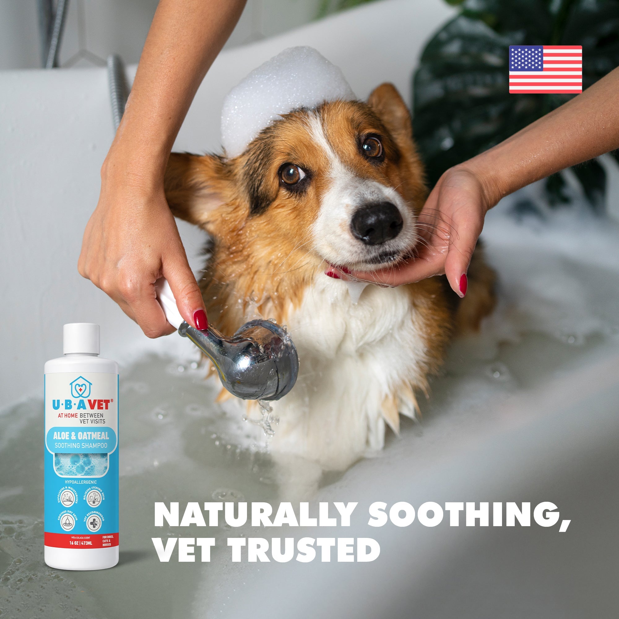 UBAVET Aloe & Oatmeal Conditioner for Dogs (16.9 fl oz / 500ml)