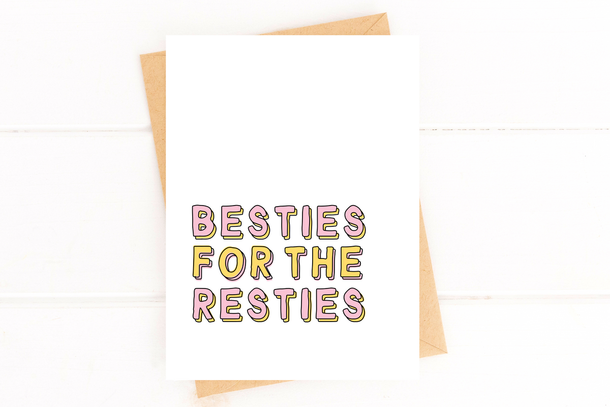 Besties for the Resties Galentine's Day Card Valentines Card