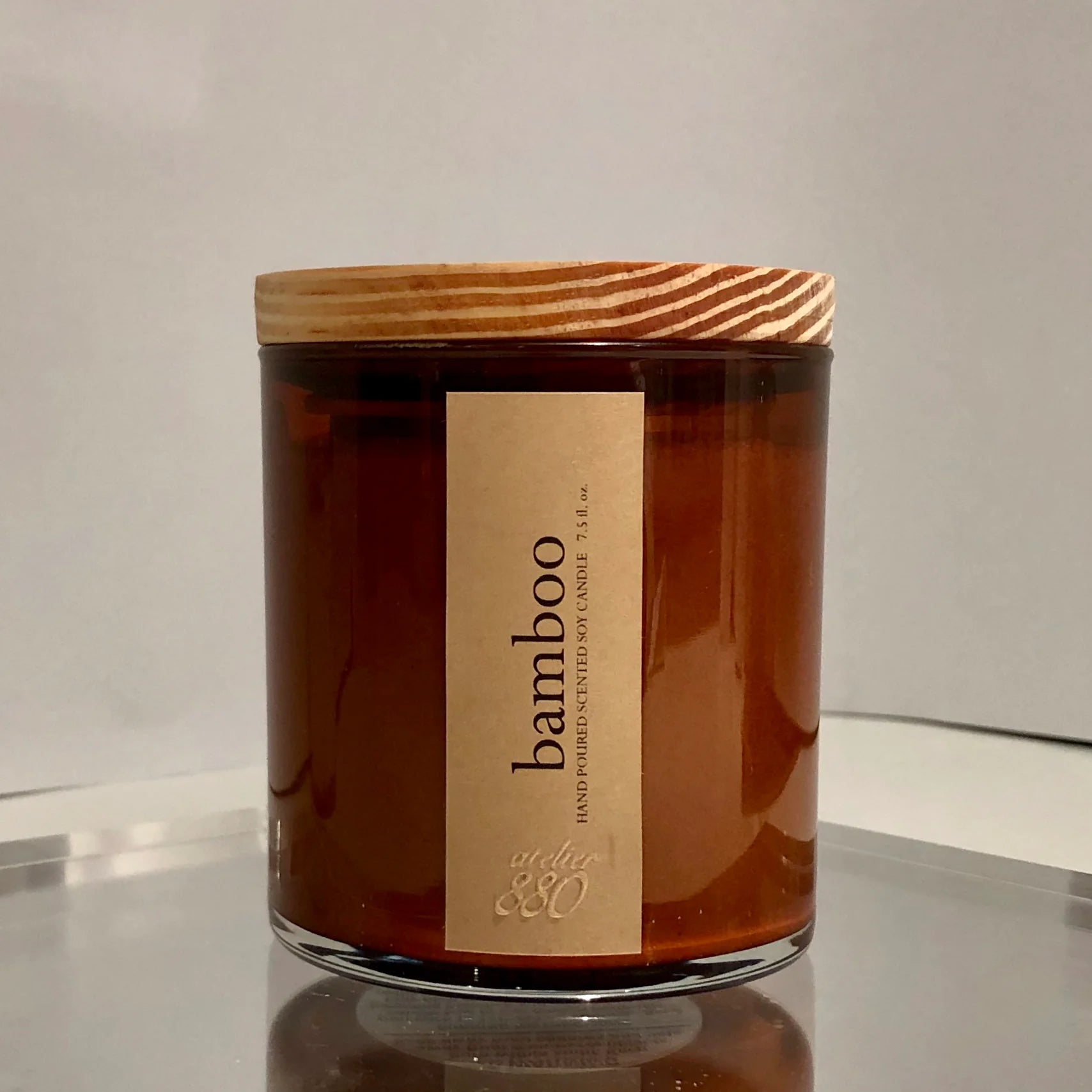 Bamboo scented candle