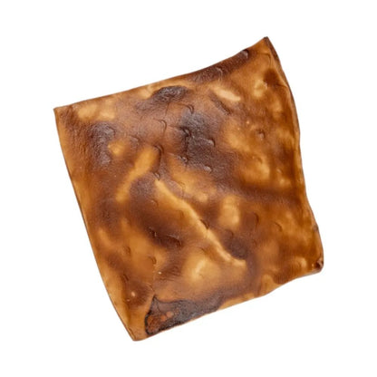 Beef Cheek Chips Dog Treats – BBQ Basted, 4”x4” All-Natural Chews (25-Count)