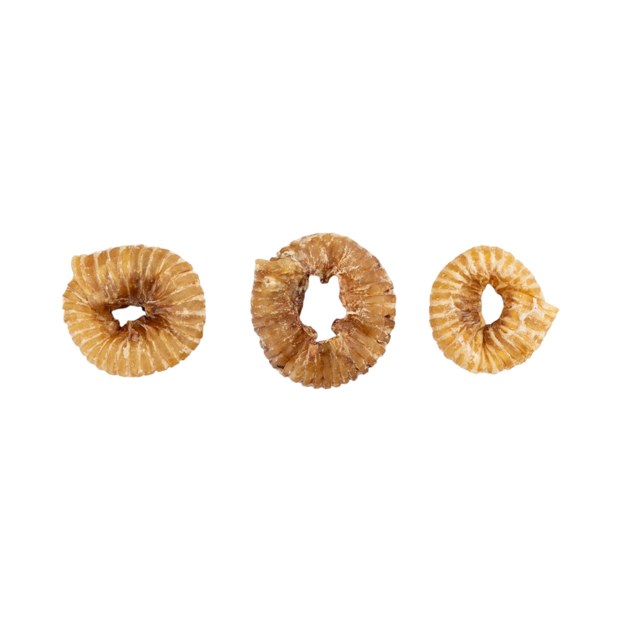 2”–4” Beef Trachea Rings – All-Natural Dog Treats, High Protein Chews (25-Count)