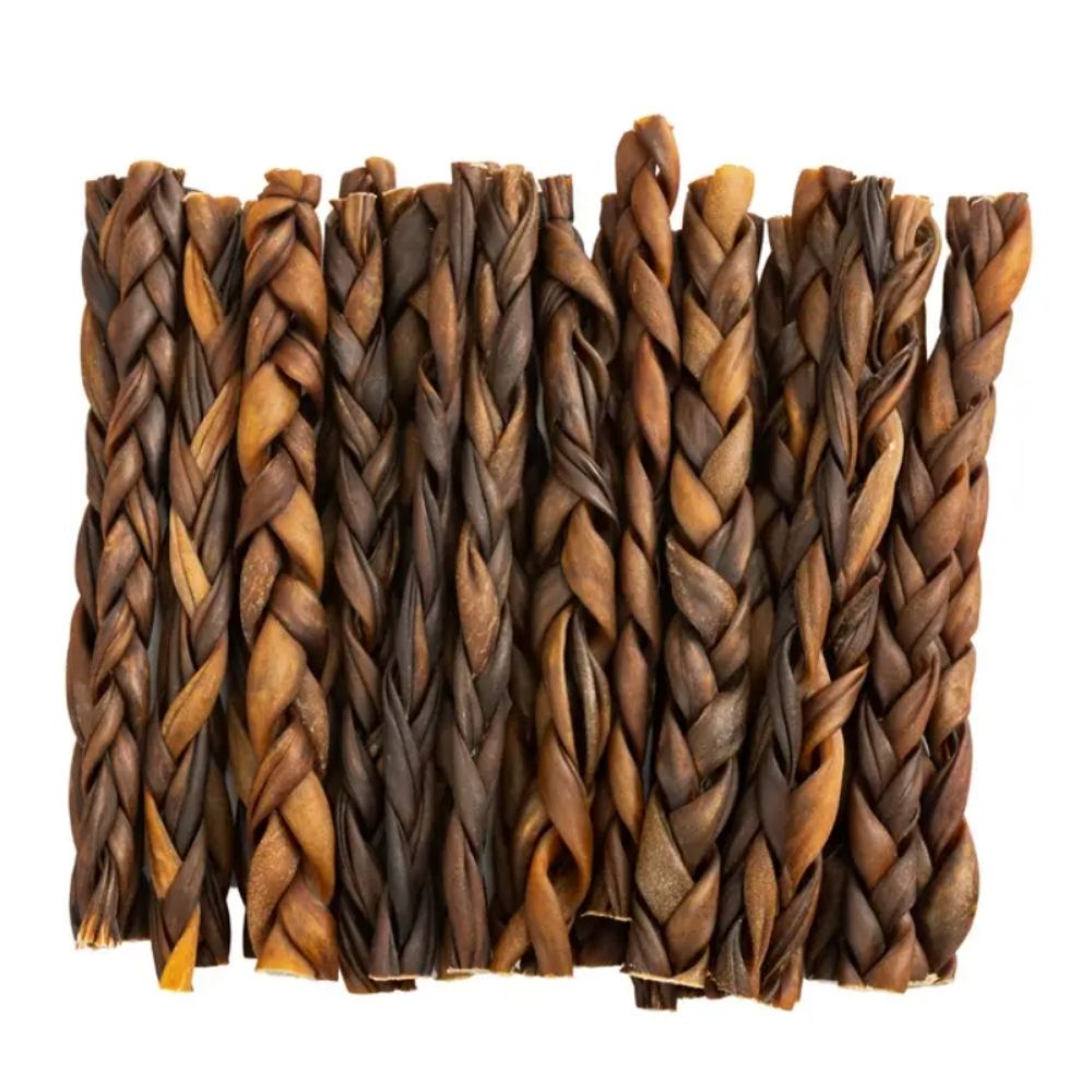 Braided Collagen Stick Dog Chews – 12” Jumbo (15-Count)