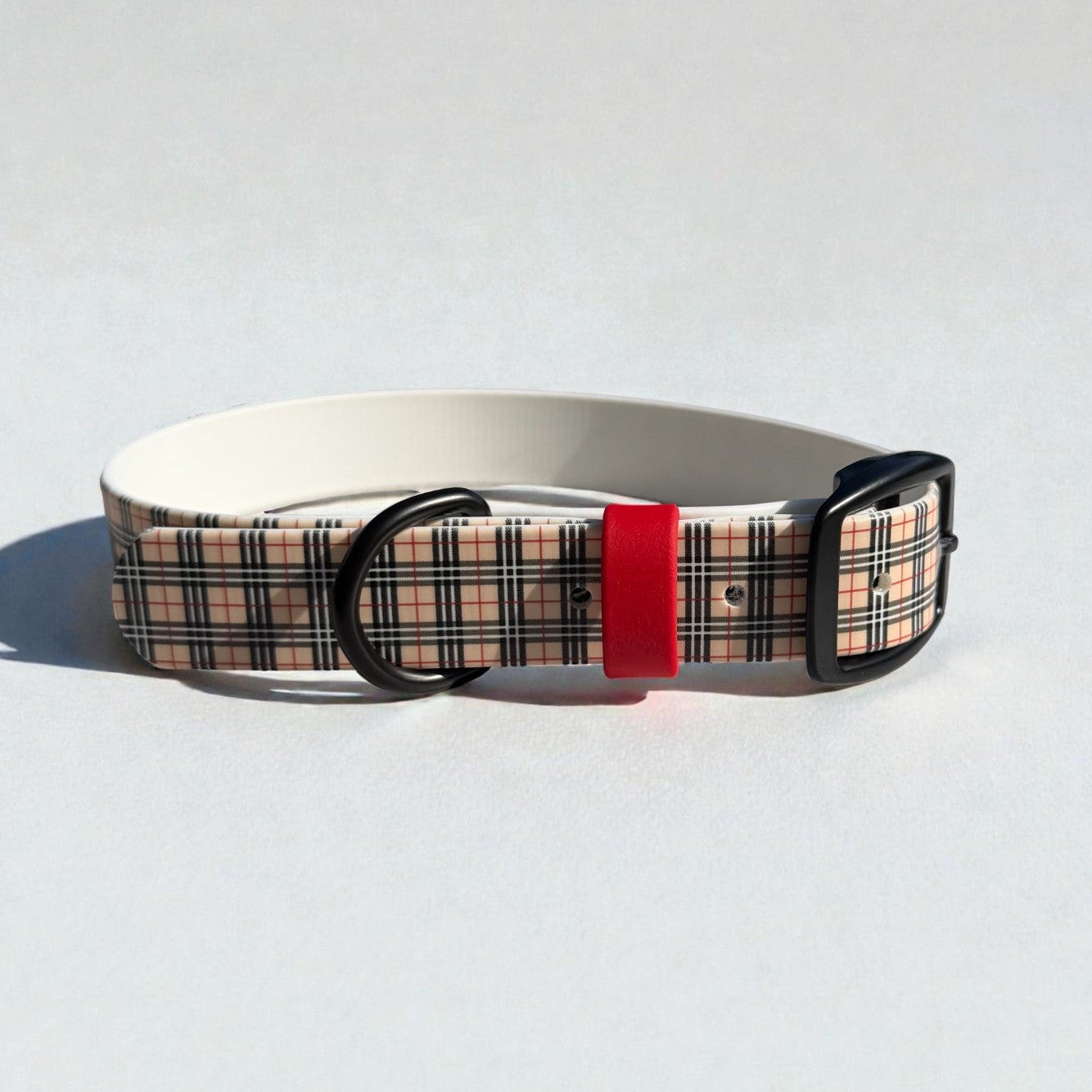 British Plaid Biothane Collar