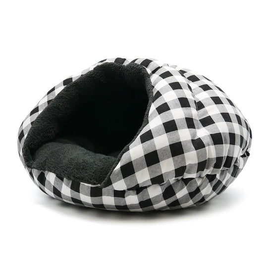 Burger Bed Checkers Black