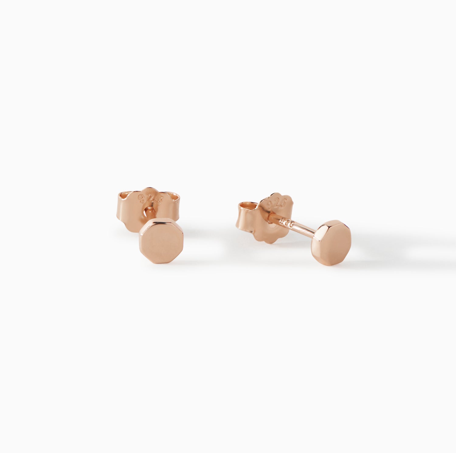 The Penny Mini Octagon Studs