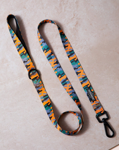 Camo QT Orange Dog Leash