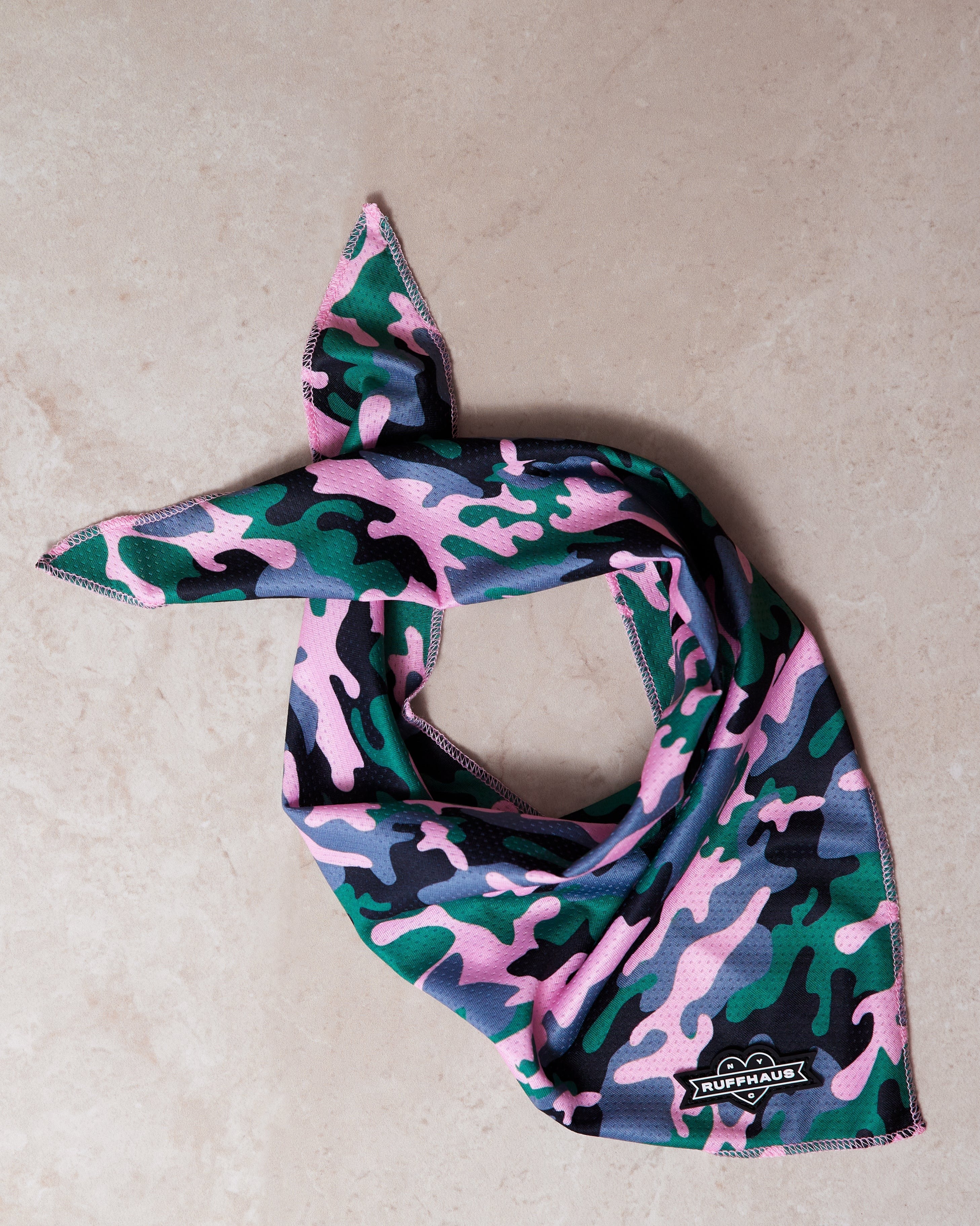 Camo QT Pink Cooling Bandana