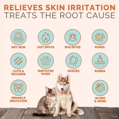 ClearFur Natural Hot Spot & Itch Relief Skin Cream for Dogs & Cats (Box of 2)