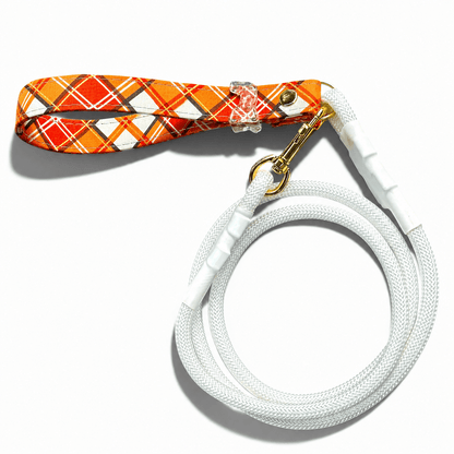 Classic Leash - Amber Plaid