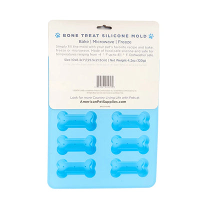 Country Living Bone-Shaped Silicone Baking Tray (10-Cavity Mold)