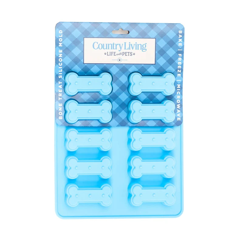 Country Living Bone-Shaped Silicone Baking Tray (10-Cavity Mold)