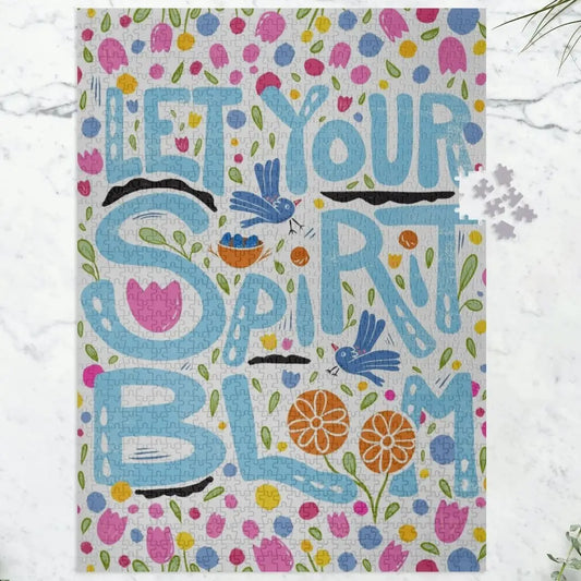 "Let Your Spirit Bloom" Recycled Vertical Puzzle 1000 Pieces