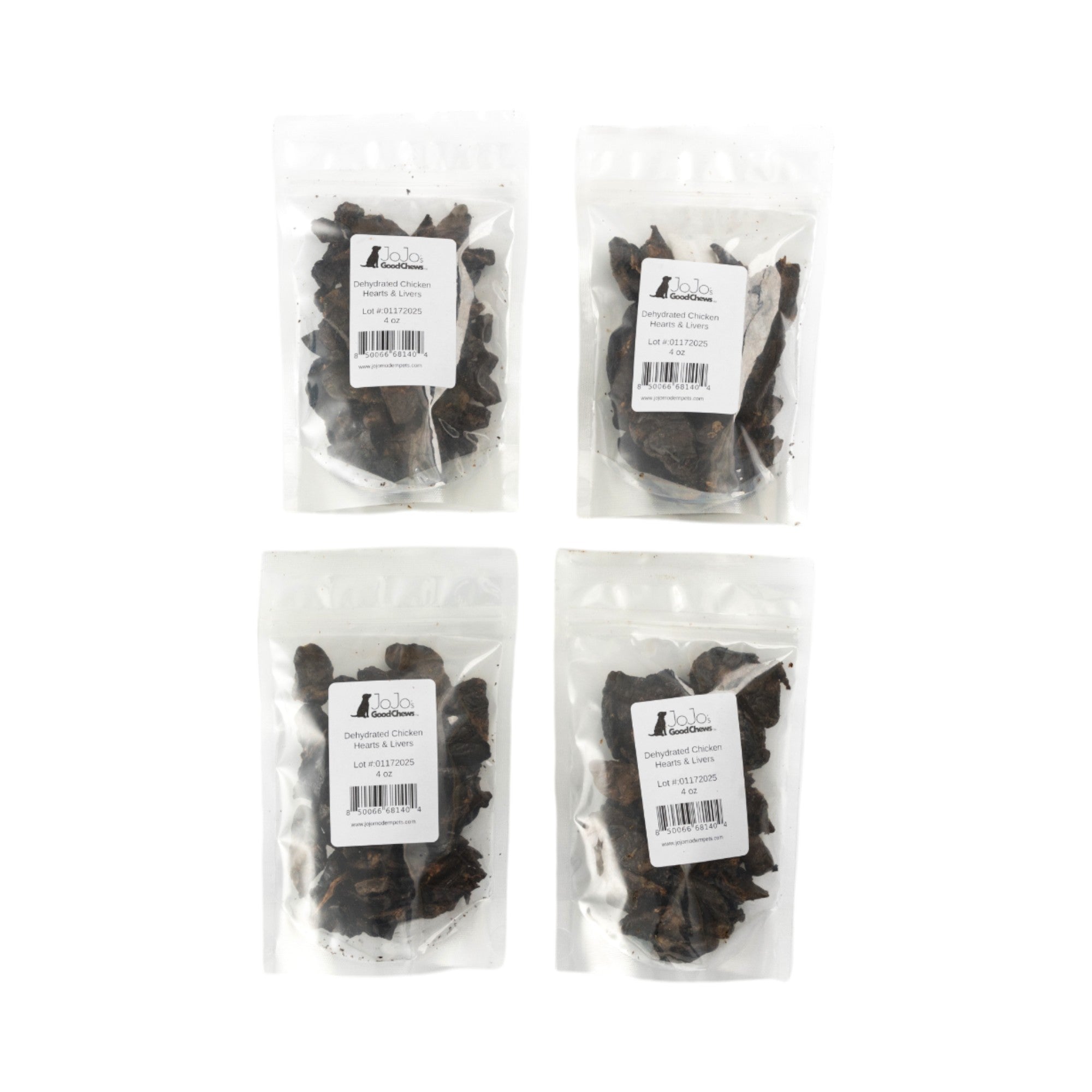 Dehydrated Chicken Hearts & Livers Natural Dog Treats (1 lb.)