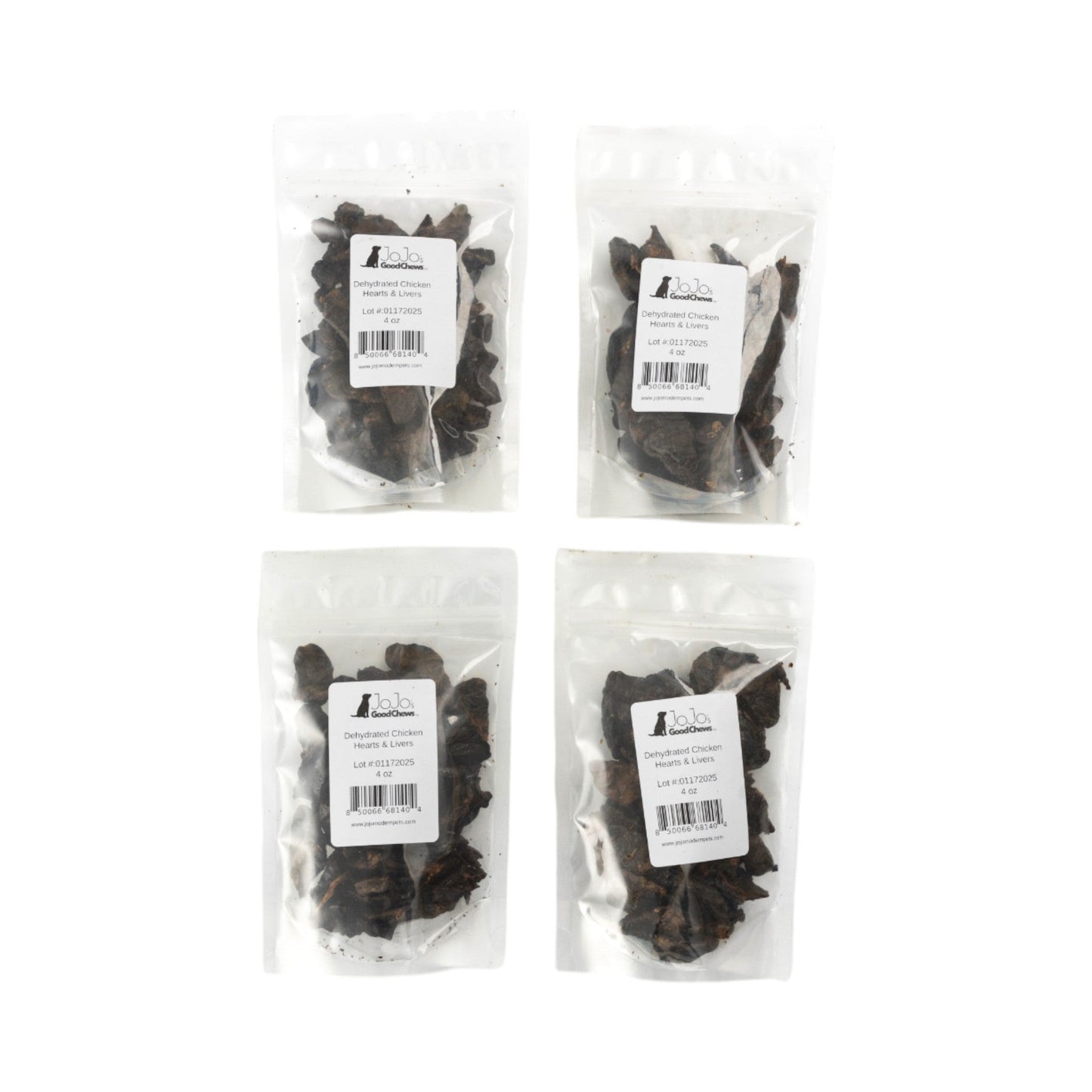 Dehydrated Chicken Hearts & Livers Natural Dog Treats (1 lb.)