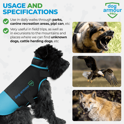 Anti-Bite Protection Vest for Dogs - Blue