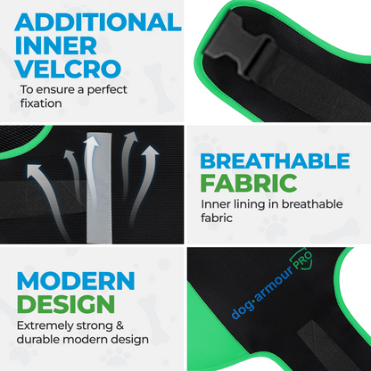 Anti-Bite Protection Vest for Dogs - Green
