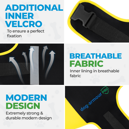 Anti-Bite Protection Vest for Dogs - Yellow