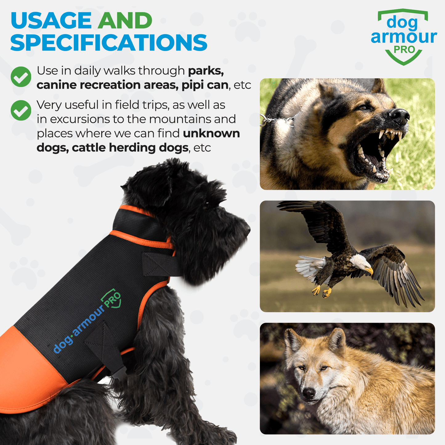 Anti-Bite Protection Vest for Dogs - Orange