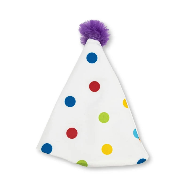 4-Piece Dog Birthday Kit: Bandana, Hat, Bow Tie, Plush Toy (4-Pack on Clip Strip)
