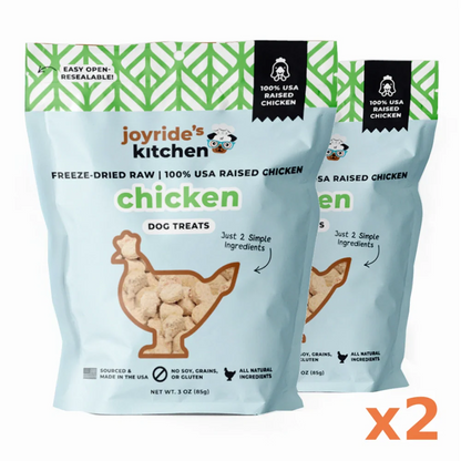 Joyride's Kitchen Premium Chicken Freeze-Dried Raw Dog Treats | 2 PACK