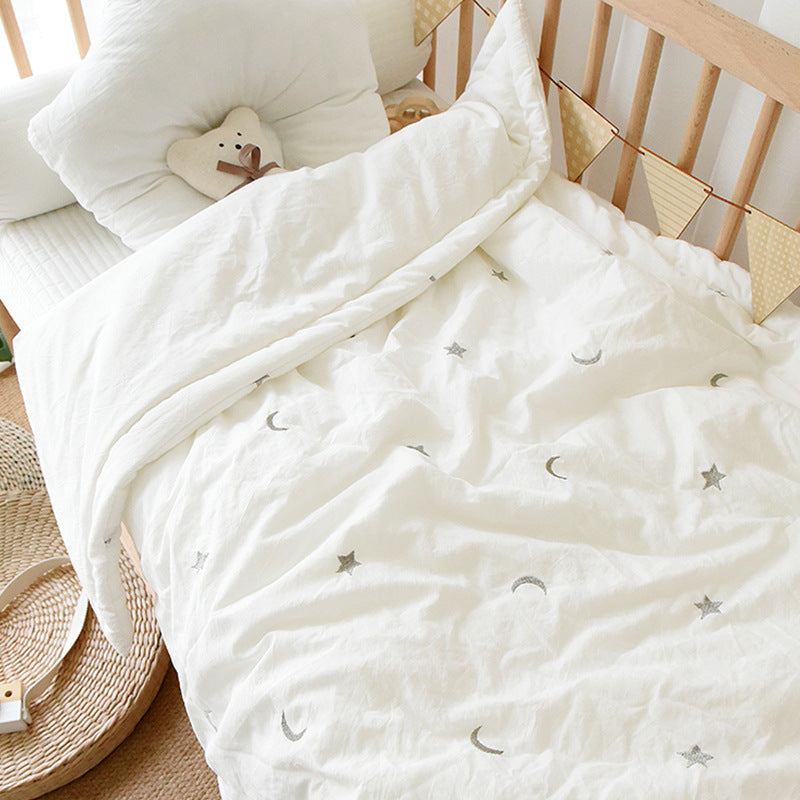 Embroidered Baby Quilts in Soft Cotton