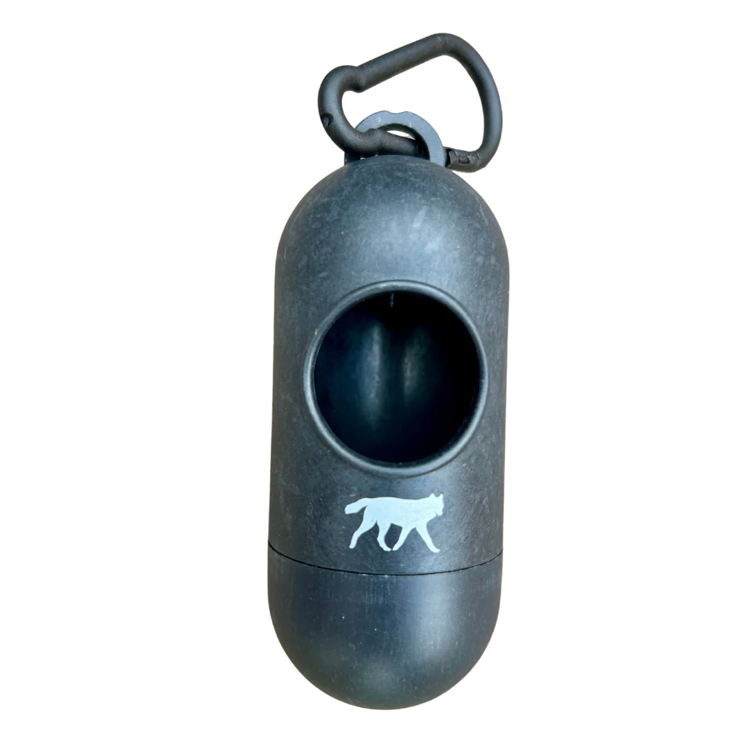 Bamboo Poop Bag Dispenser w/ 1 Compostable roll