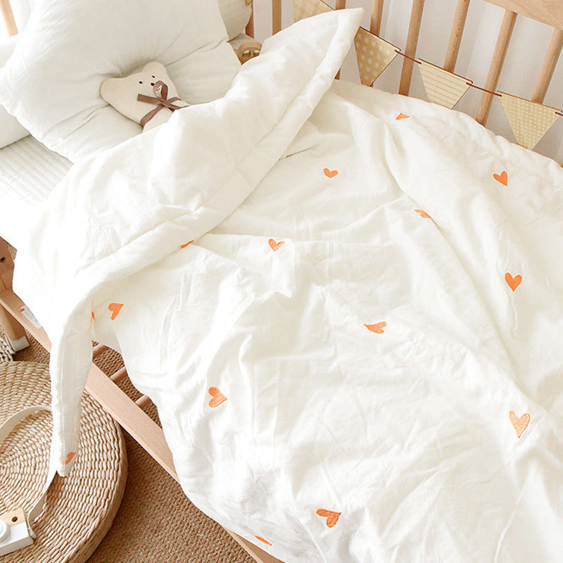 Embroidered Baby Quilts in Soft Cotton