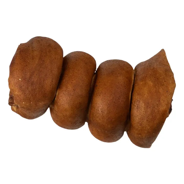 glazed beef cheek rolls bully flavor long-lasting dog chews