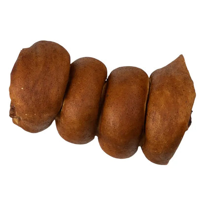 glazed beef cheek rolls bully flavor long-lasting dog chews