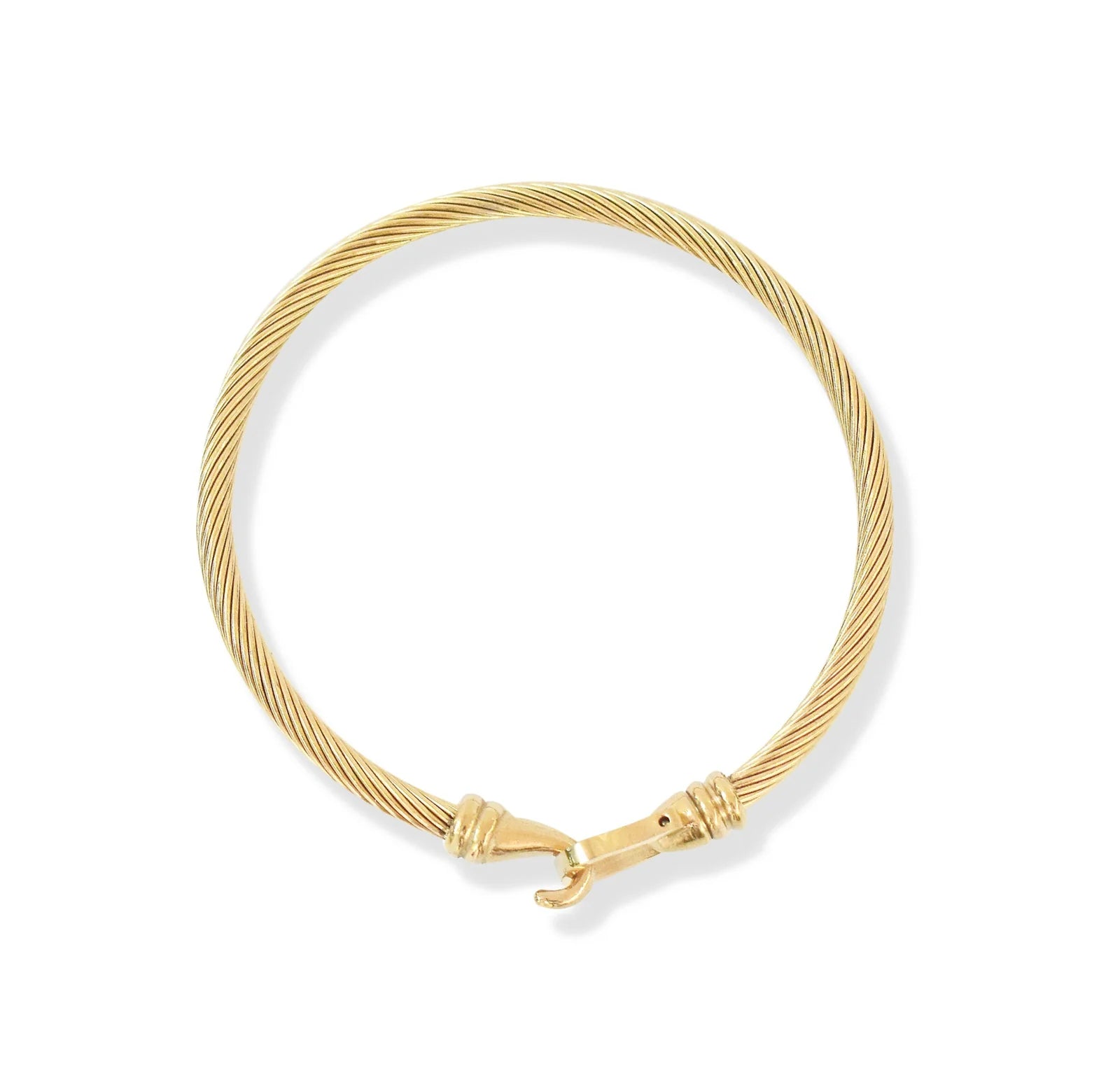 NICOLETTE GOLD CABLE BUCKLE CUFF BRACELET