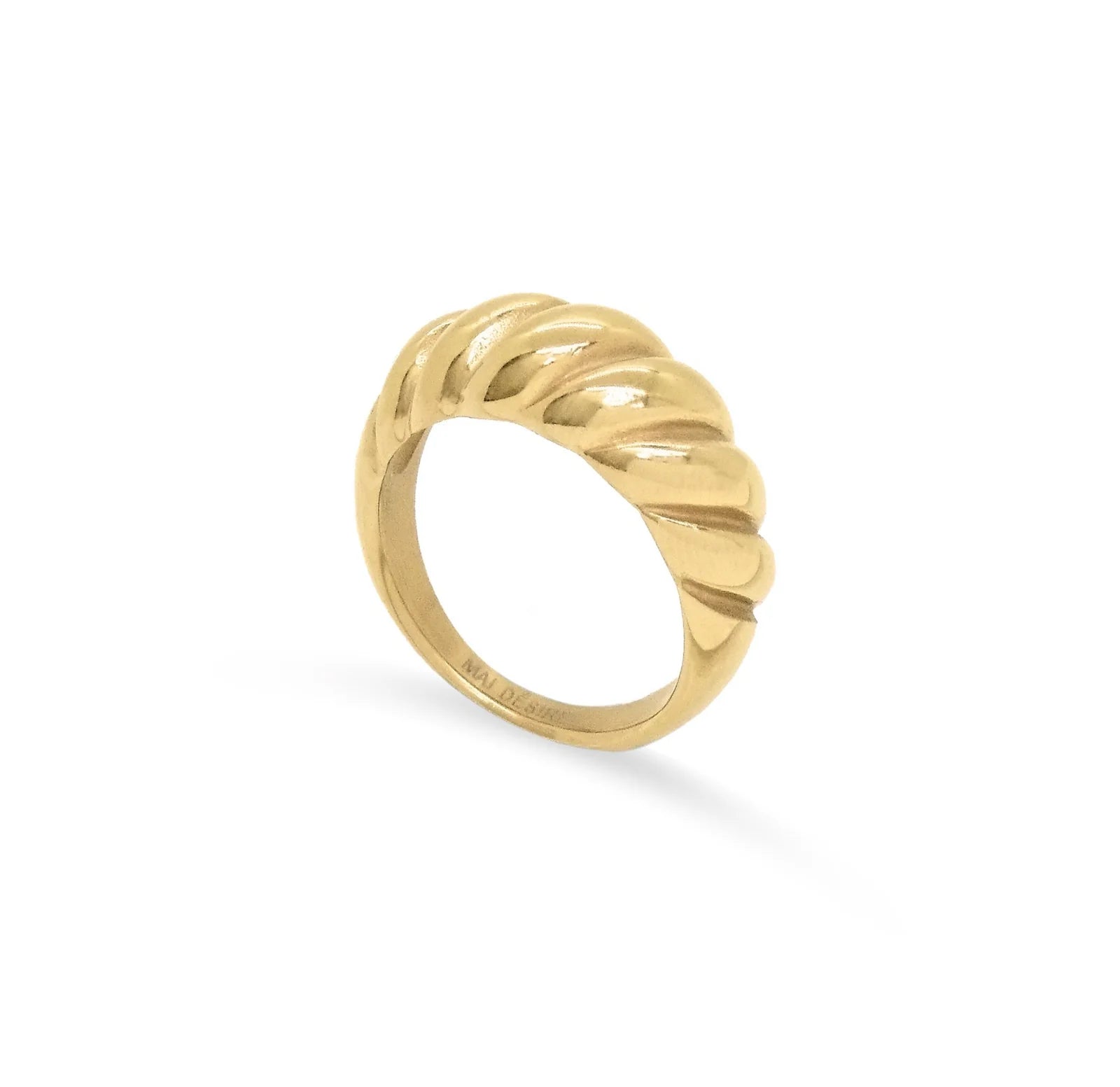 MARGAUX GOLD CROISSANT RING