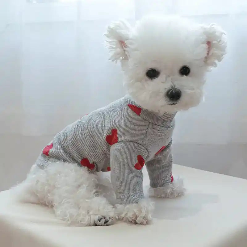 Heart of Hearts Dog Turtleneck