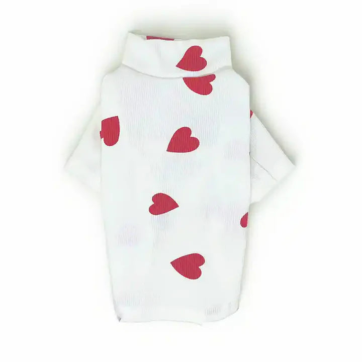 Heart of Hearts Dog Turtleneck