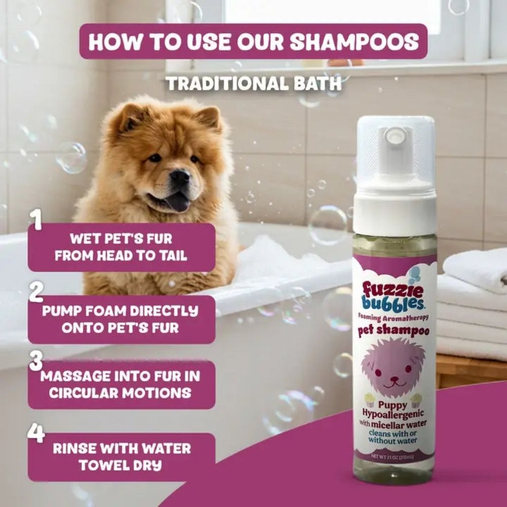 Puppy Hypoallergenic Foaming Aromatherapy Pet Shampoo