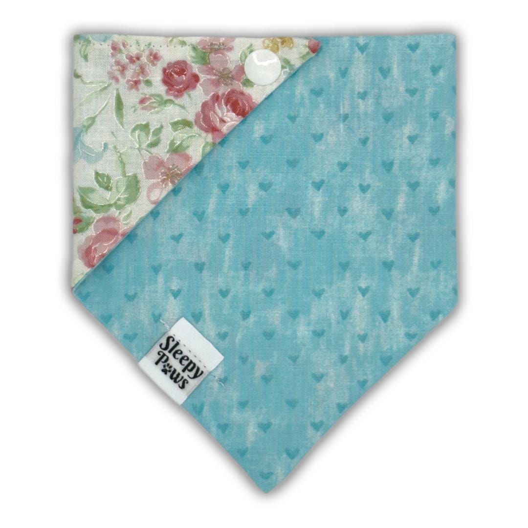 Pink Rosy Floral Flower Bandana