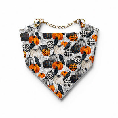 Adjustable Gold Chain Dog Bandana - Raven Harvest
