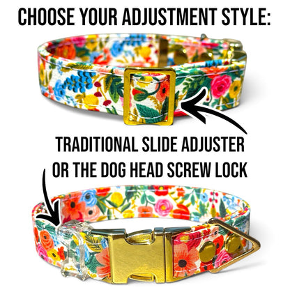 Classic Collar - Amber Plaid - Gold Hardware