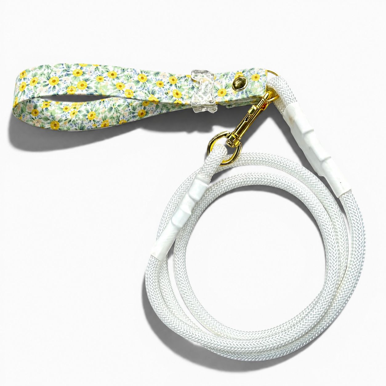 Classic Leash - Yellow Rosebud
