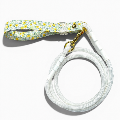 Classic Leash - Yellow Rosebud