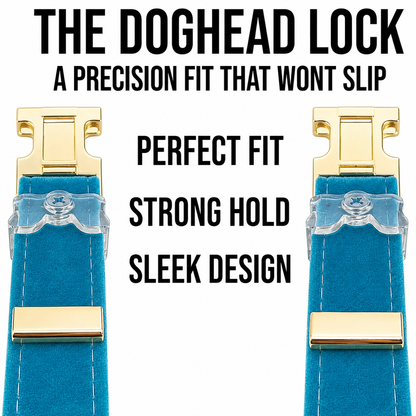Luxe Velvet Dog Collar - Turqouise