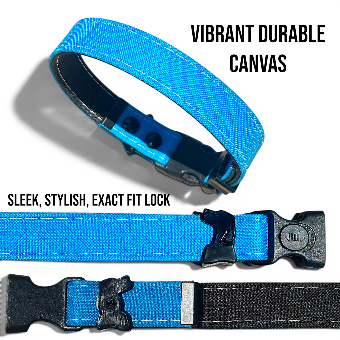 Rugged Waterproof Dog Collar - Turqouise