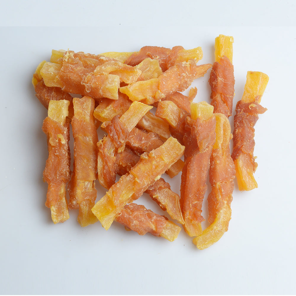 Jack PetPals Chicken Sweet Potato Bites Dog Treats (12oz) ( 6-Pack on Hanging Clip Strips )