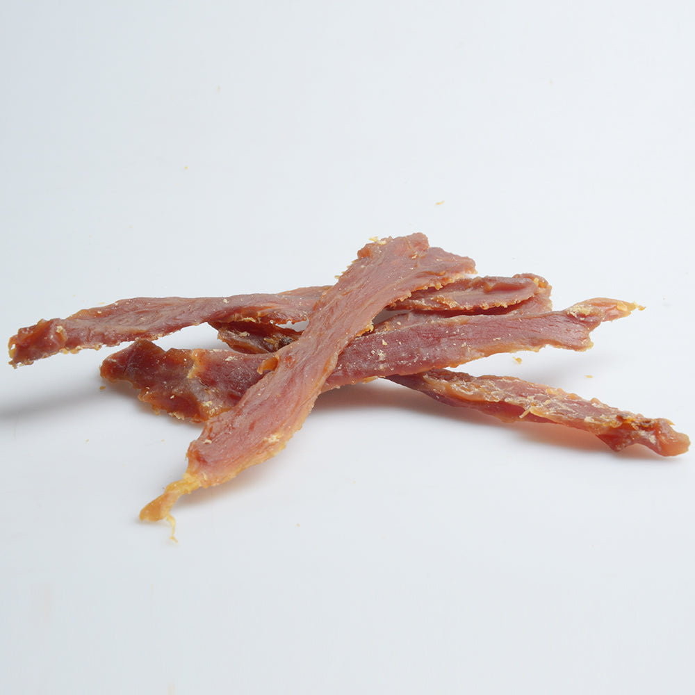 Jack PetPals Handcrafted Jerky Duck Breast Dog Treats (12oz) ( 6-Pack on Hanging Clip Strips )