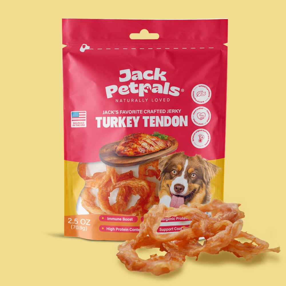 Jack’s Favorite Jerky Turkey Tendon Dog Treats (2.5oz)